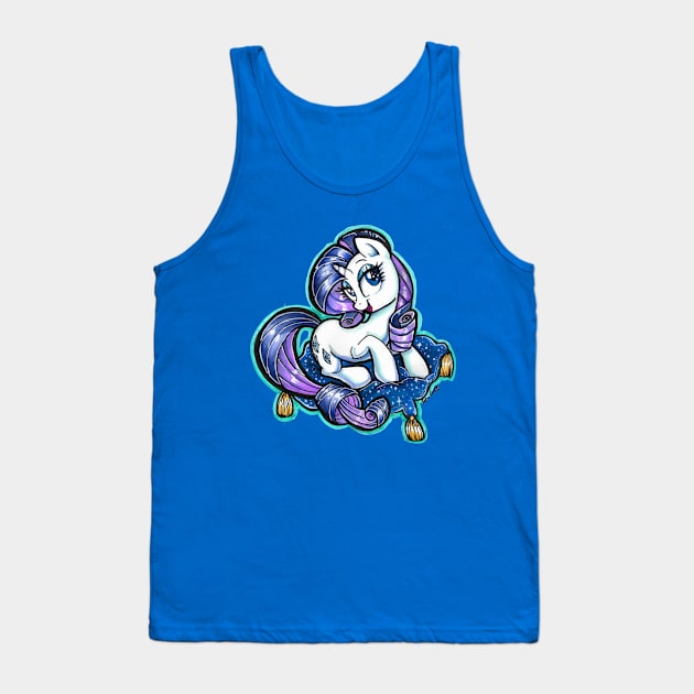 Rarity Tank Top by SophieScruggs